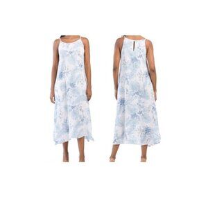 Lungo L’arno  linen italian dress womens Med pockets